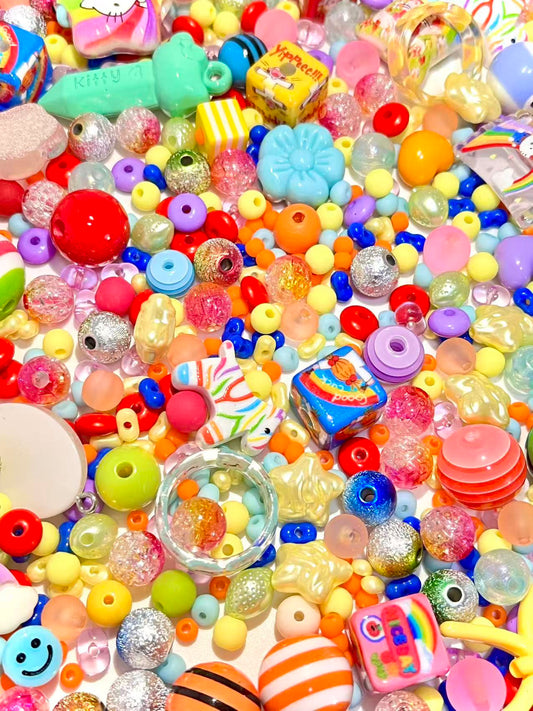 S-25  Mixed beads for mobile phone chain making, keychain, backpack chain