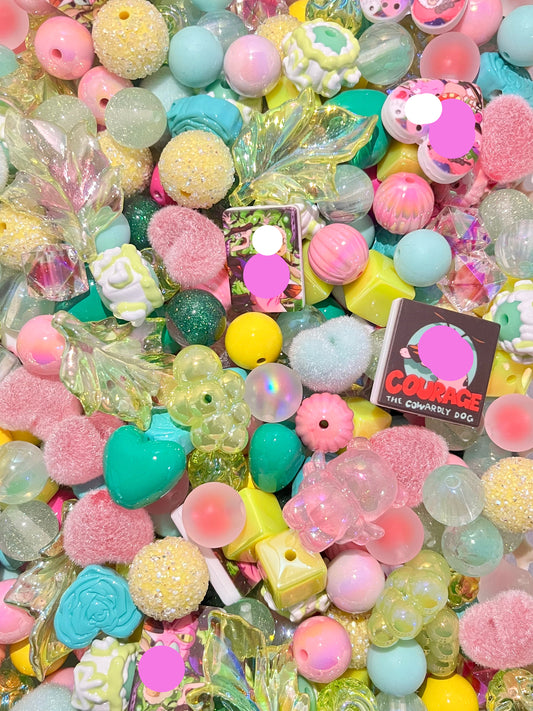 C-01 Mixed beads for mobile phone chain making, keychain, backpack chain