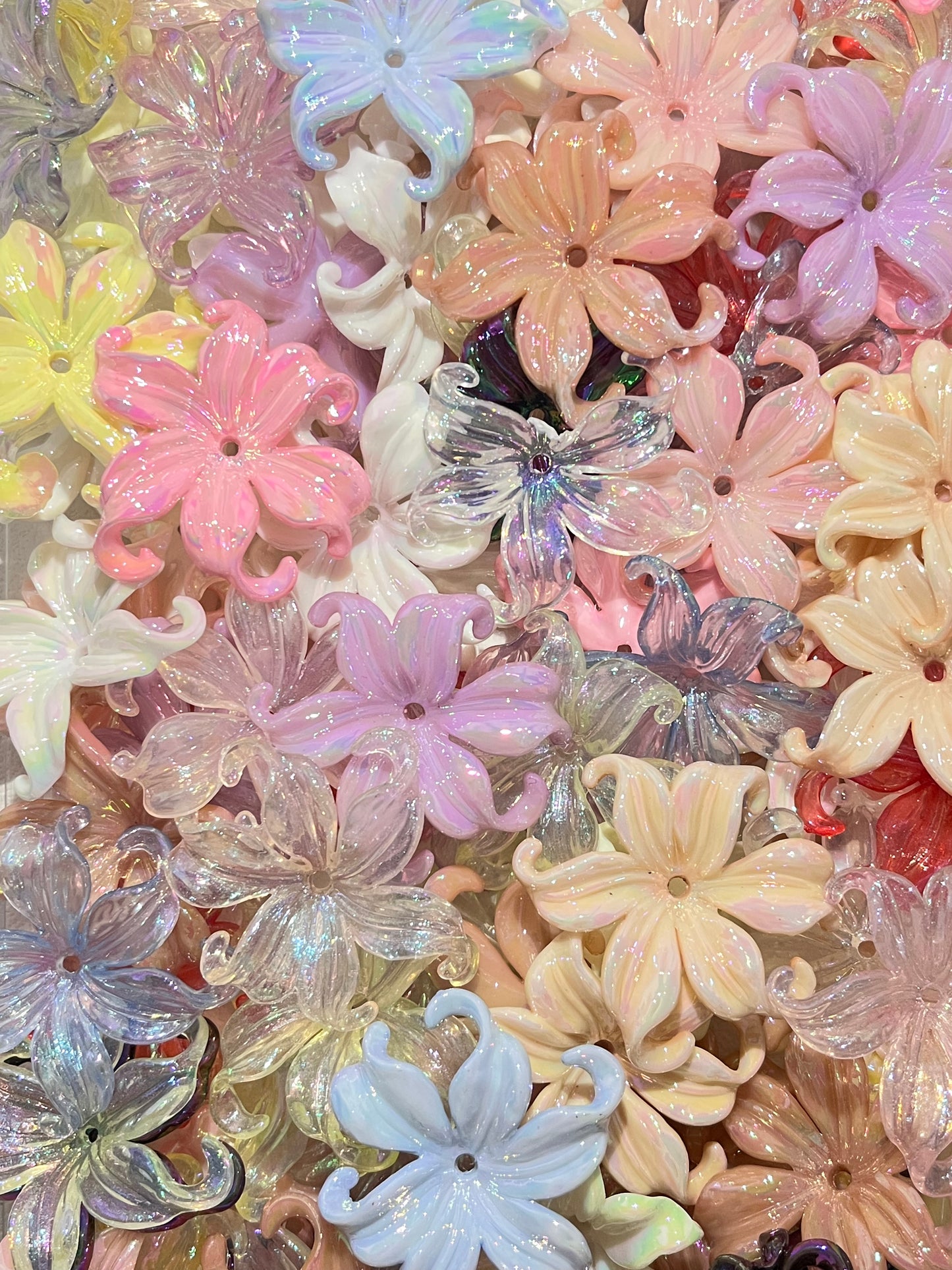 B-03  Mixed beads for mobile phone chain making, keychain, backpack chain
