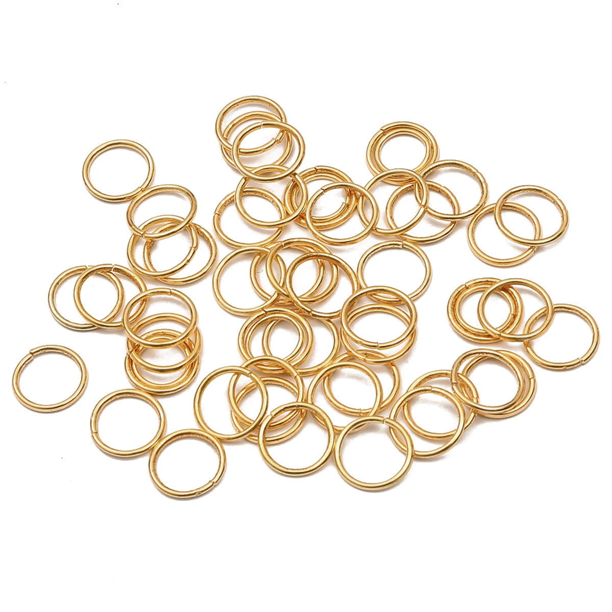 A-09 Open Jump Rings for DIY Jewelry Making - Bracelet, Necklace & Earring Findings