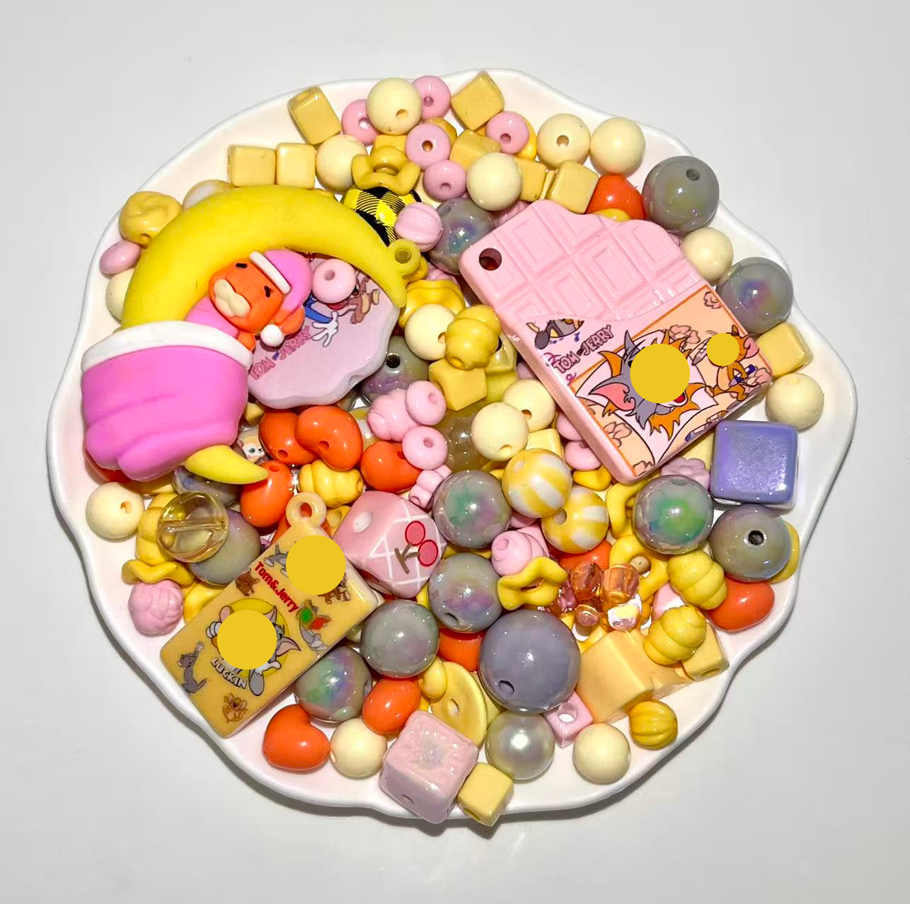 S-04 Mixed beads for mobile phone chain making, keychain, backpack chain
