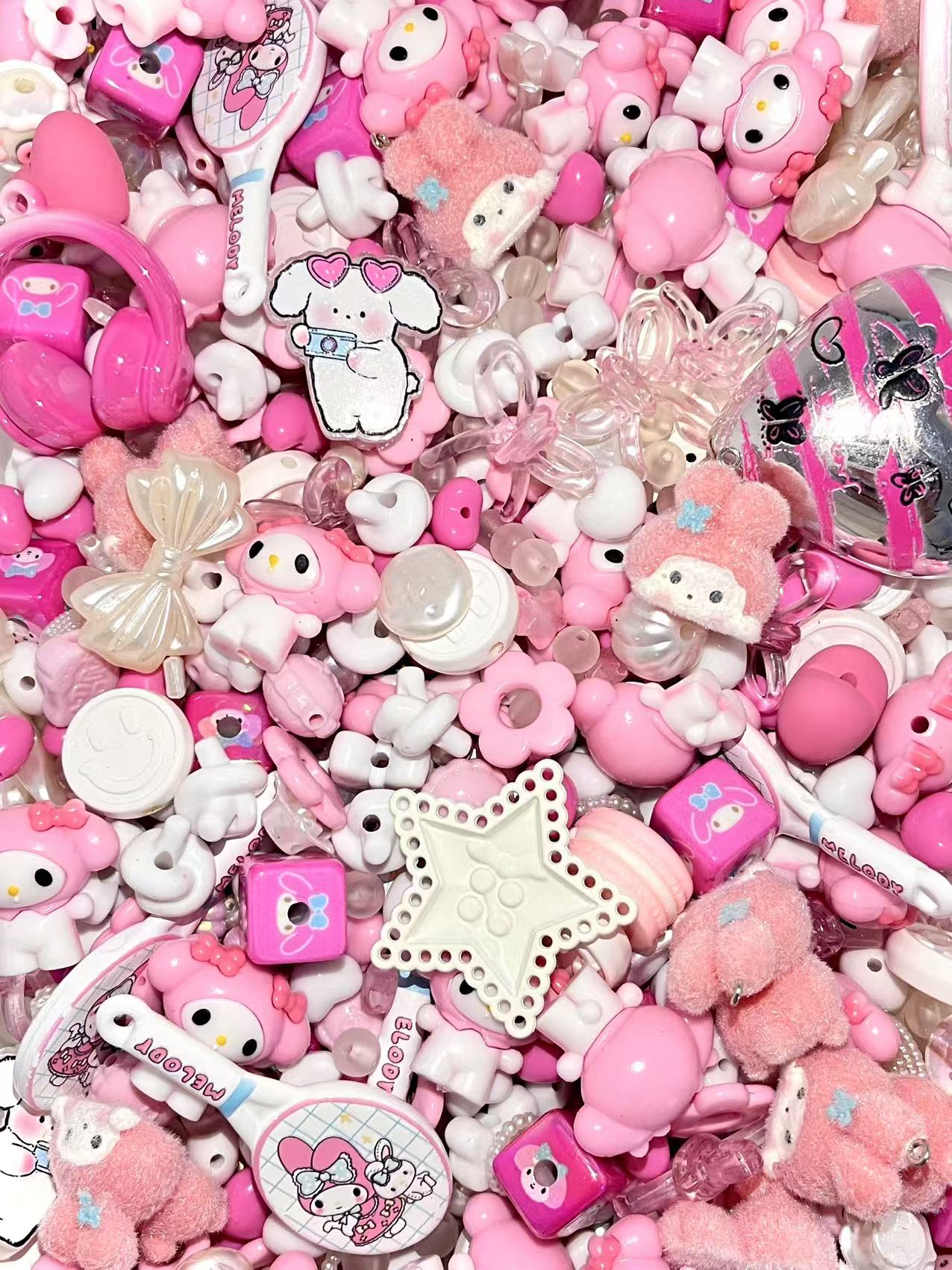 S-40 Mixed beads for mobile phone chain making, keychain, backpack chain