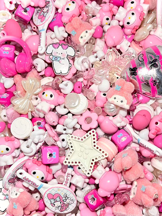 S-40 Mixed beads for mobile phone chain making, keychain, backpack chain