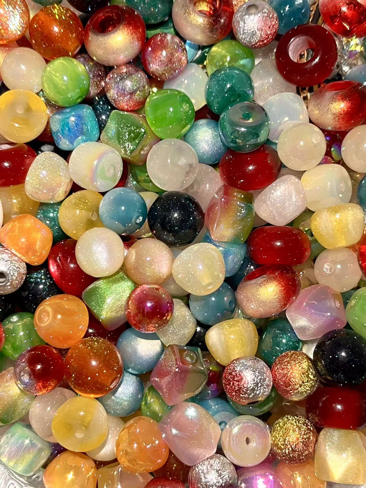 S-03  Mixed beads for mobile phone chain making, keychain, backpack chain