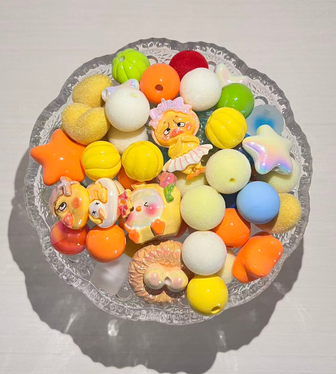 C-27 Mixed beads for mobile phone chain making, keychain, backpack chain