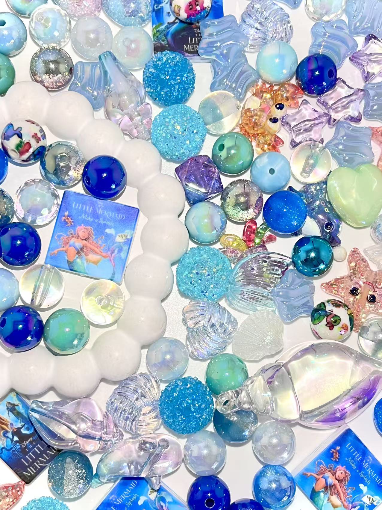 C-16 Mixed beads for mobile phone chain making, keychain, backpack chain