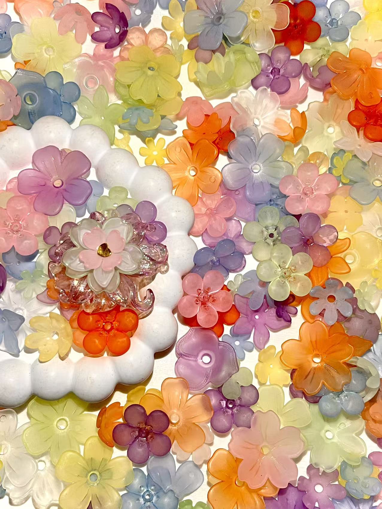 S-41  Mixed beads for mobile phone chain making, keychain, backpack chain