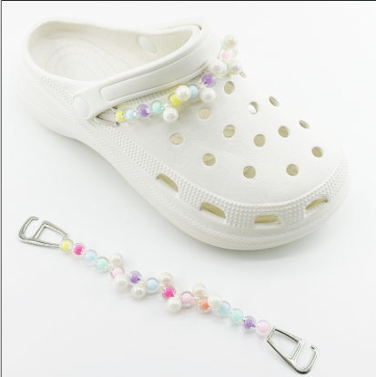 A-29  Crocs DIY Accessories Pearl Chains, Versatile High-Quality Detachable Shoe Charms, Shoe Decoration Clips