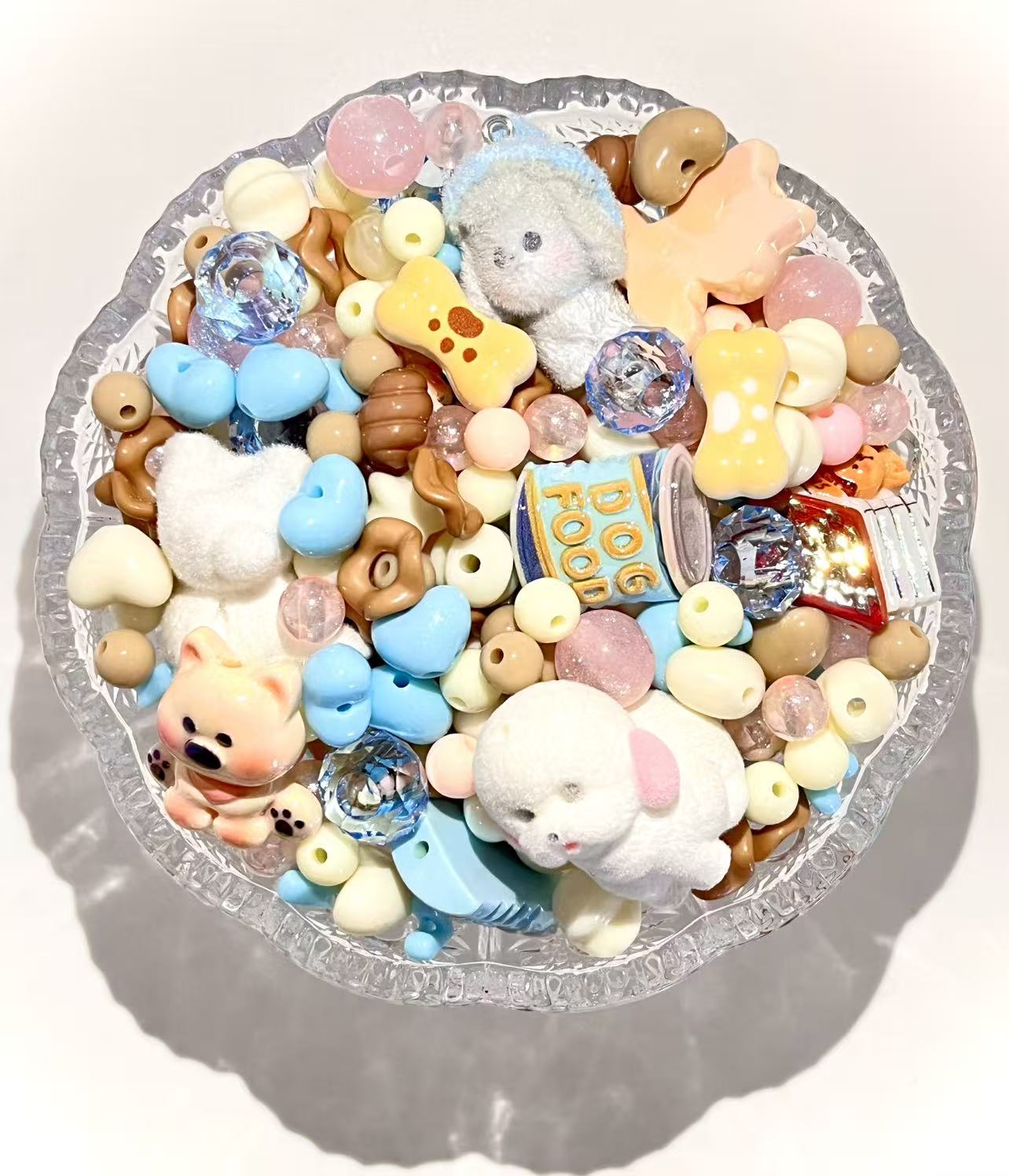 S-23 Mixed beads for mobile phone chain making, keychain, backpack chain