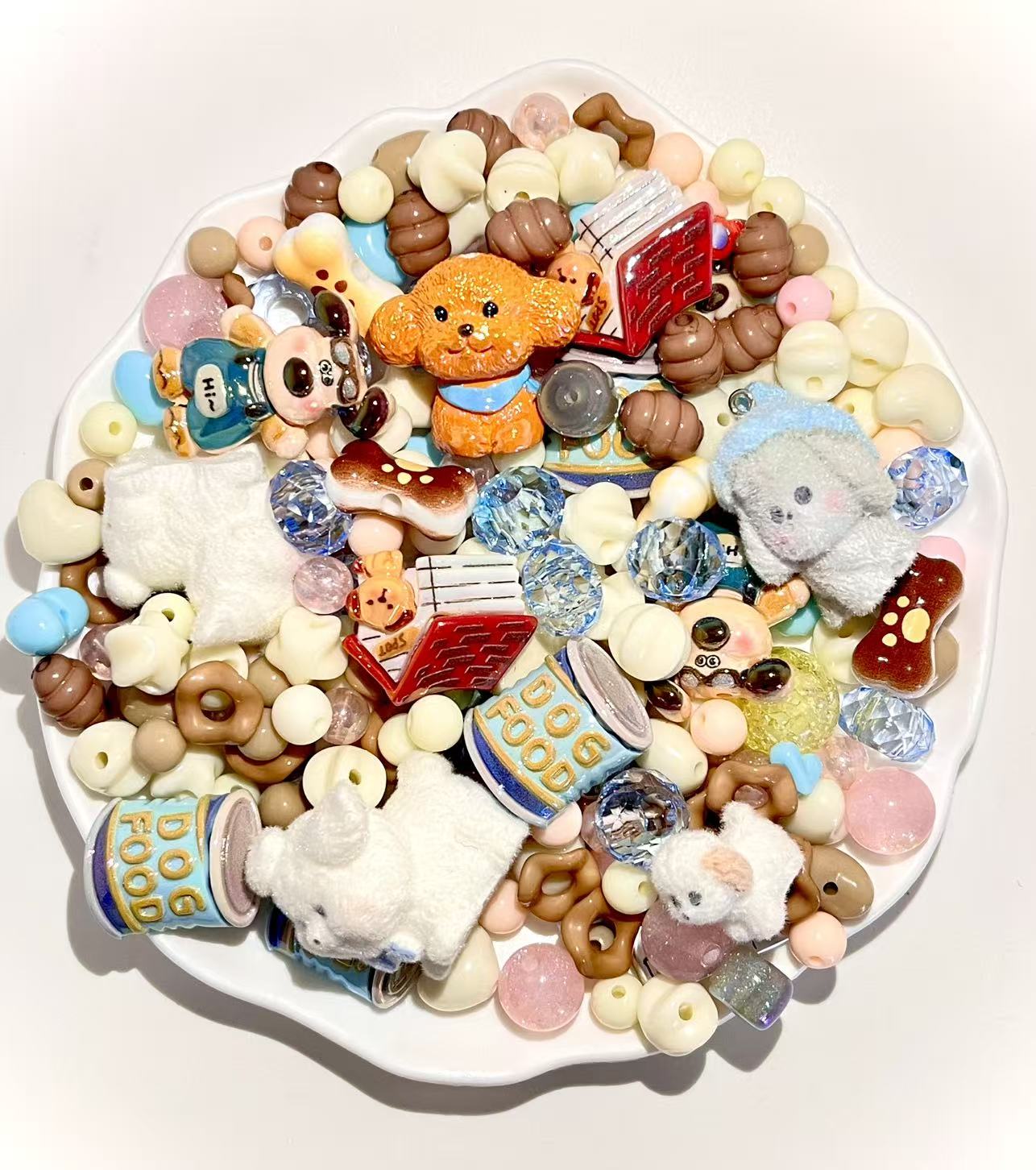 S-23 Mixed beads for mobile phone chain making, keychain, backpack chain