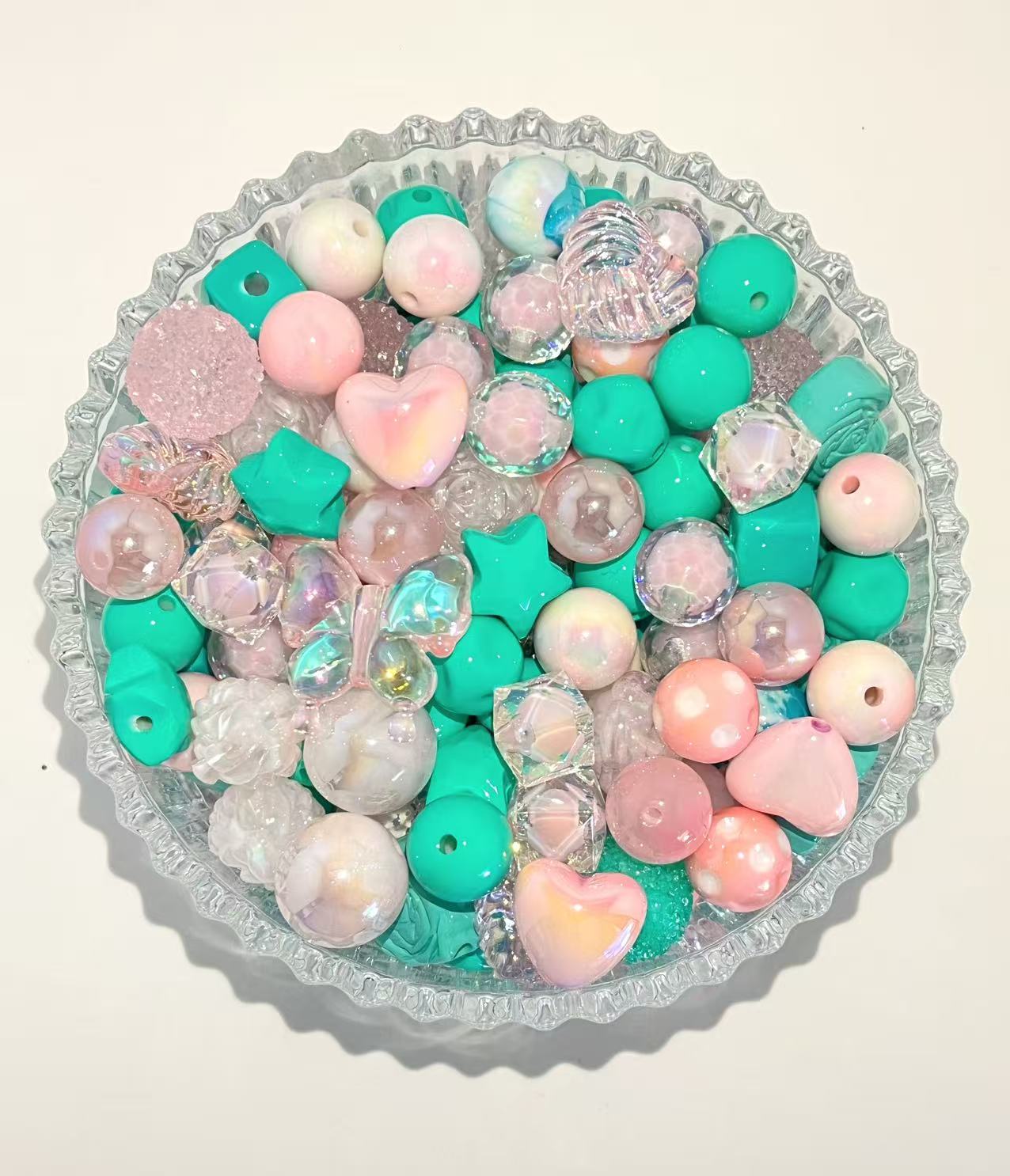 C-21 Mixed beads for mobile phone chain making, keychain, backpack chain