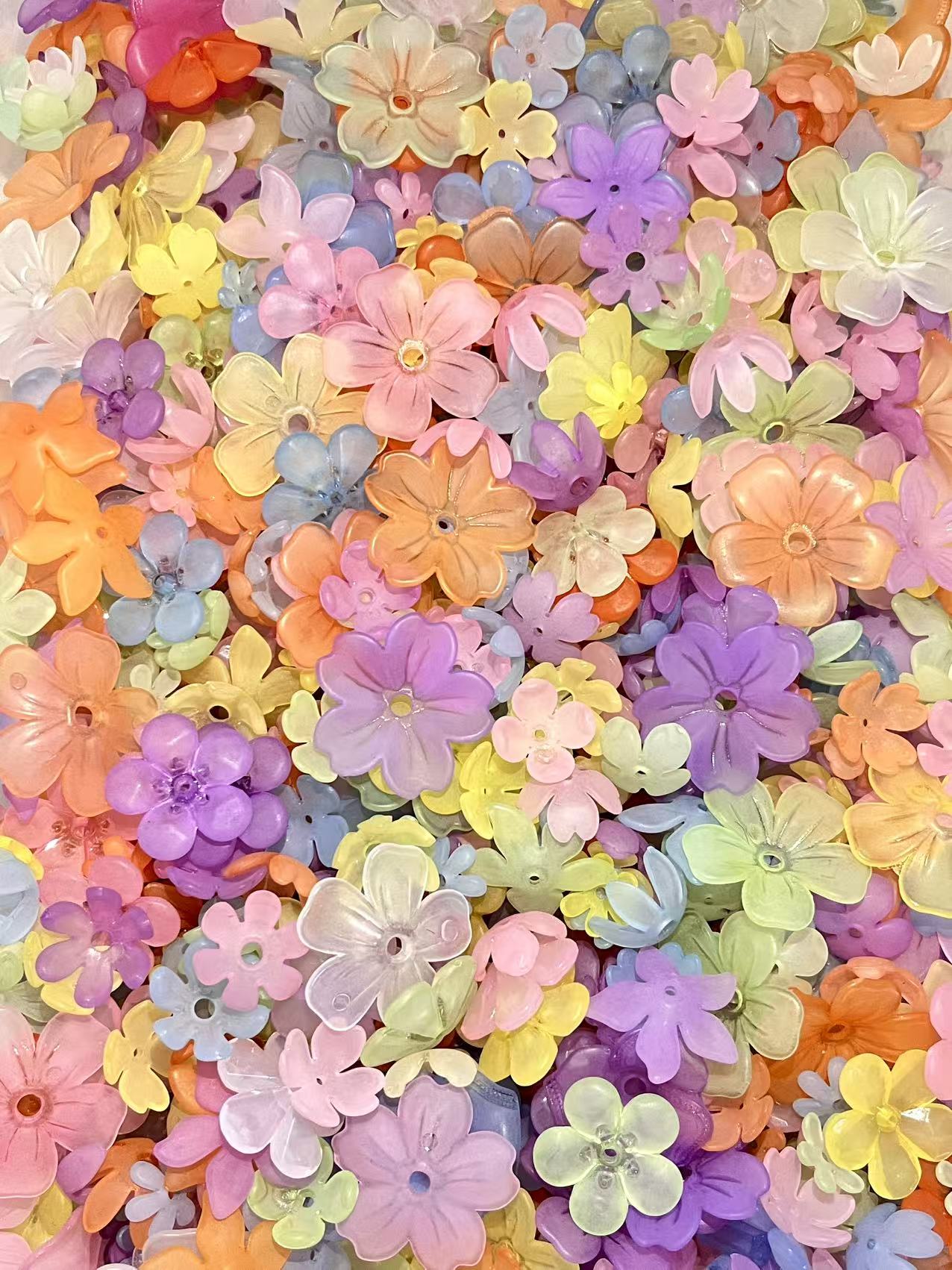 S-41  Mixed beads for mobile phone chain making, keychain, backpack chain