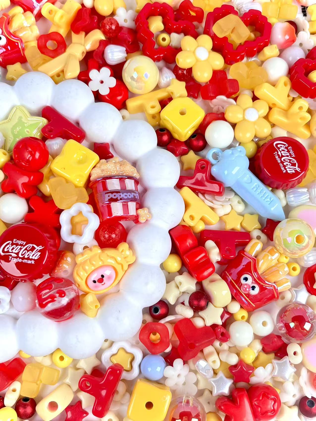 S-14 Mixed beads for mobile phone chain making, keychain, backpack chain