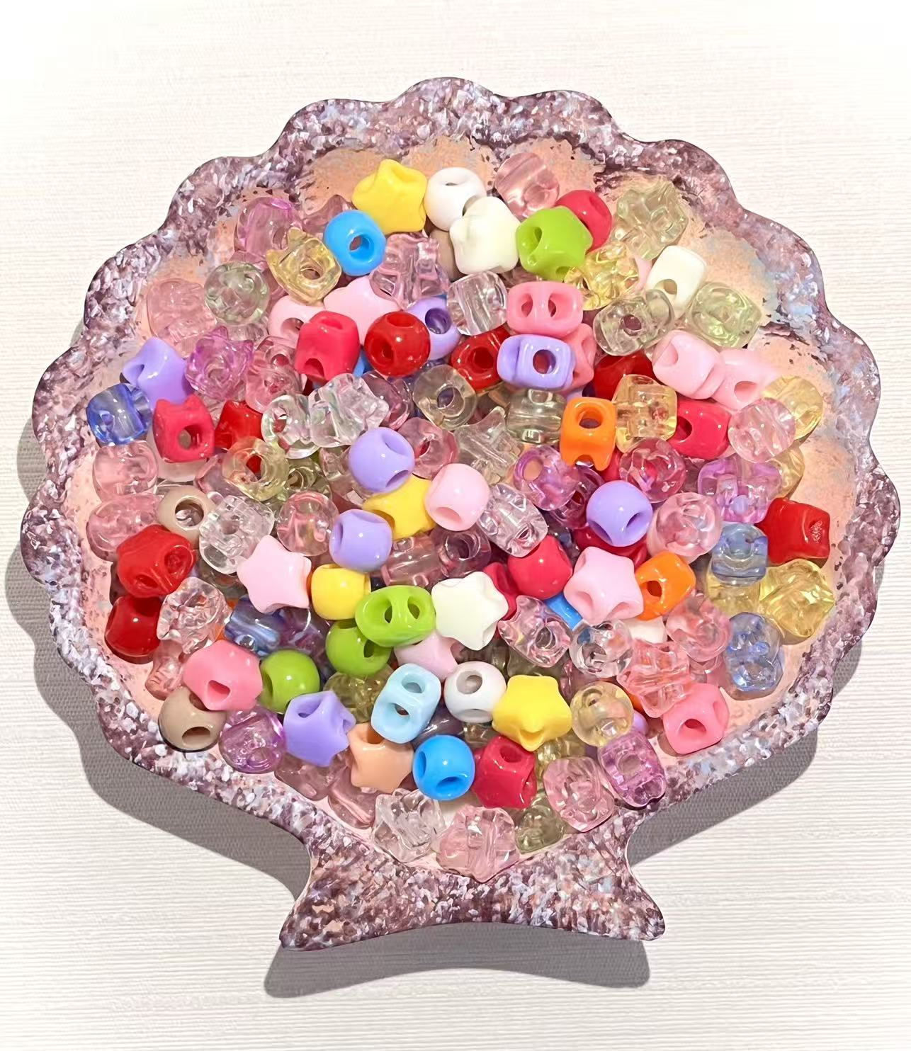 S-21  Mixed beads for mobile phone chain making, keychain, backpack chain