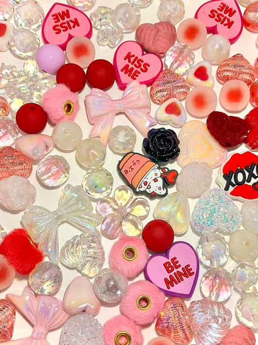 C-18 Mixed beads for mobile phone chain making, keychain, backpack chain