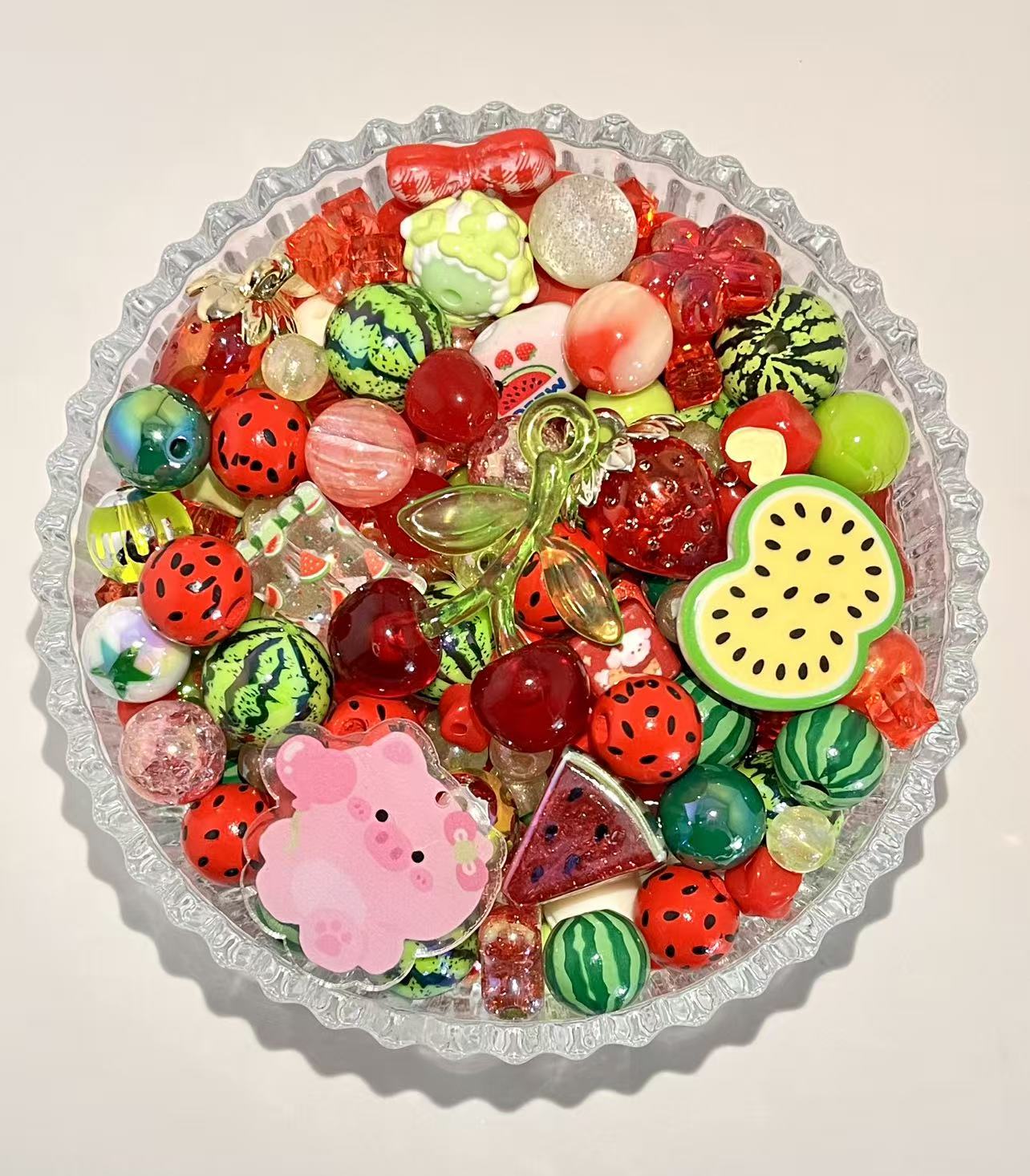 C-47 Mixed beads for mobile phone chain making, keychain, backpack chain