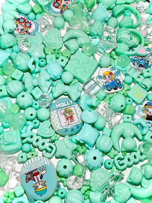 S-37 Mixed beads for mobile phone chain making, keychain, backpack chain