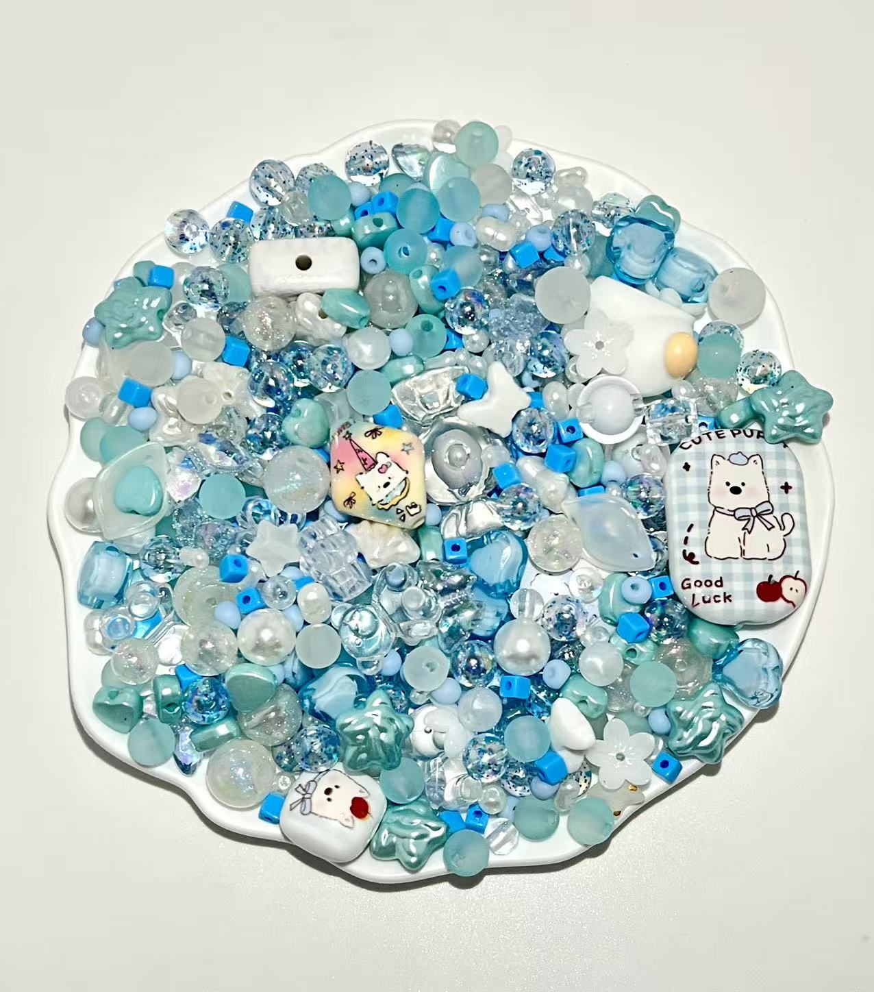 S-33 Mixed beads for mobile phone chain making, keychain, backpack chain