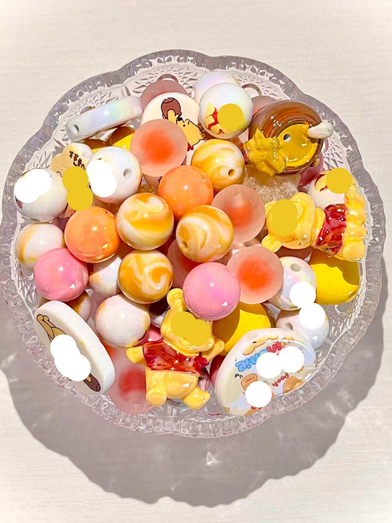 C-36 Mixed beads for mobile phone chain making, keychain, backpack chain