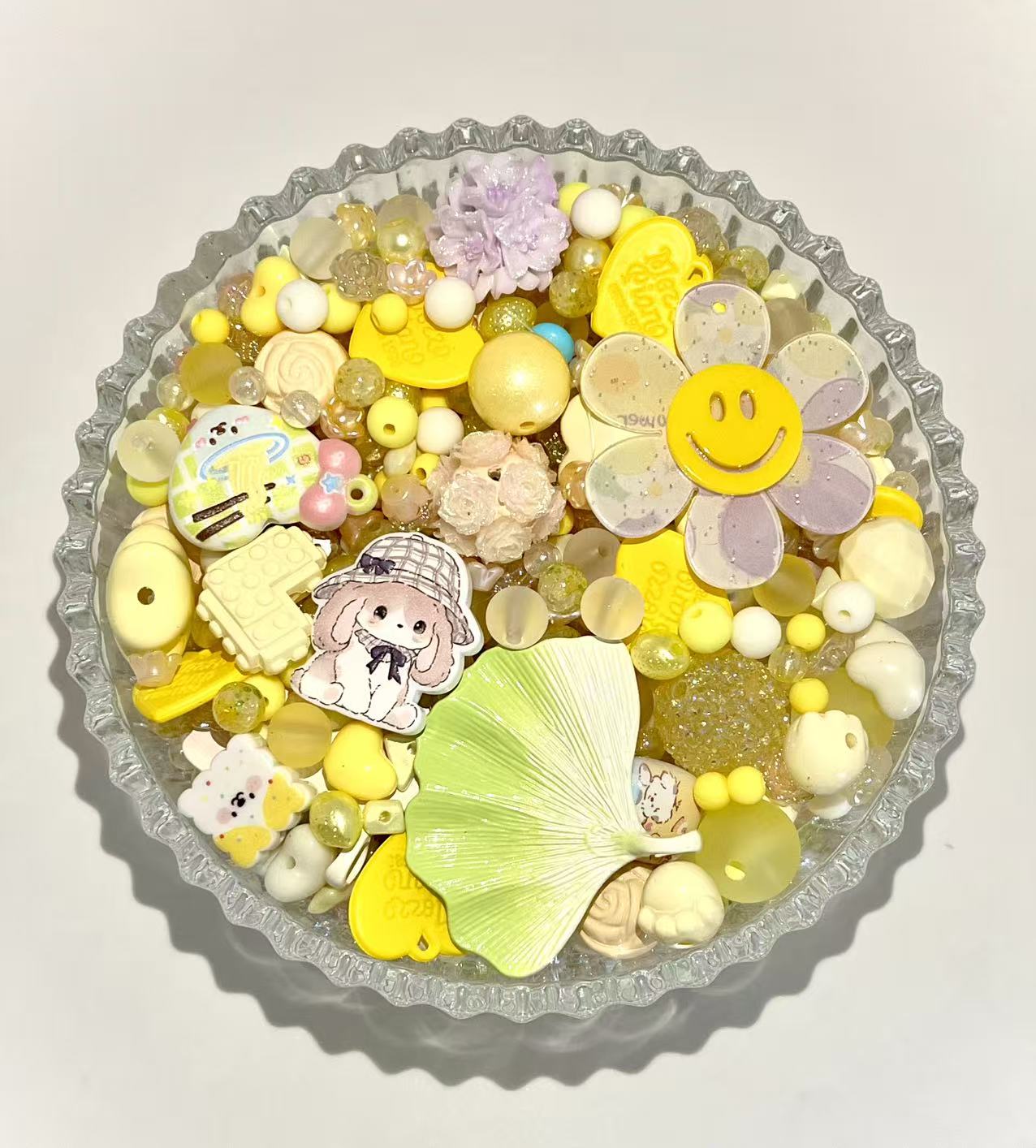 S-09  Mixed beads for mobile phone chain making, keychain, backpack chain