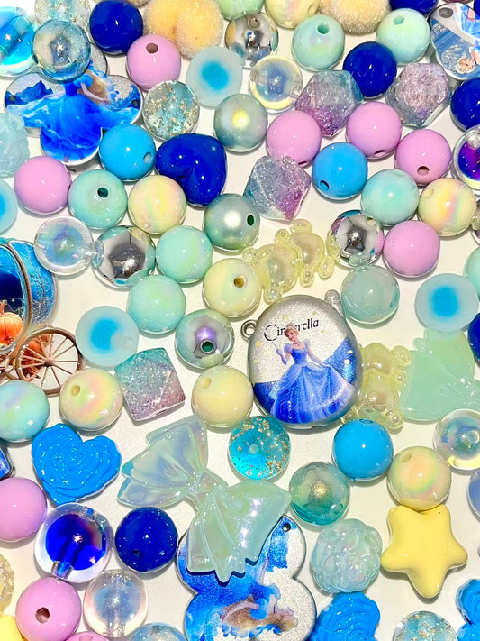 C-17 Mixed beads for mobile phone chain making, keychain, backpack chain