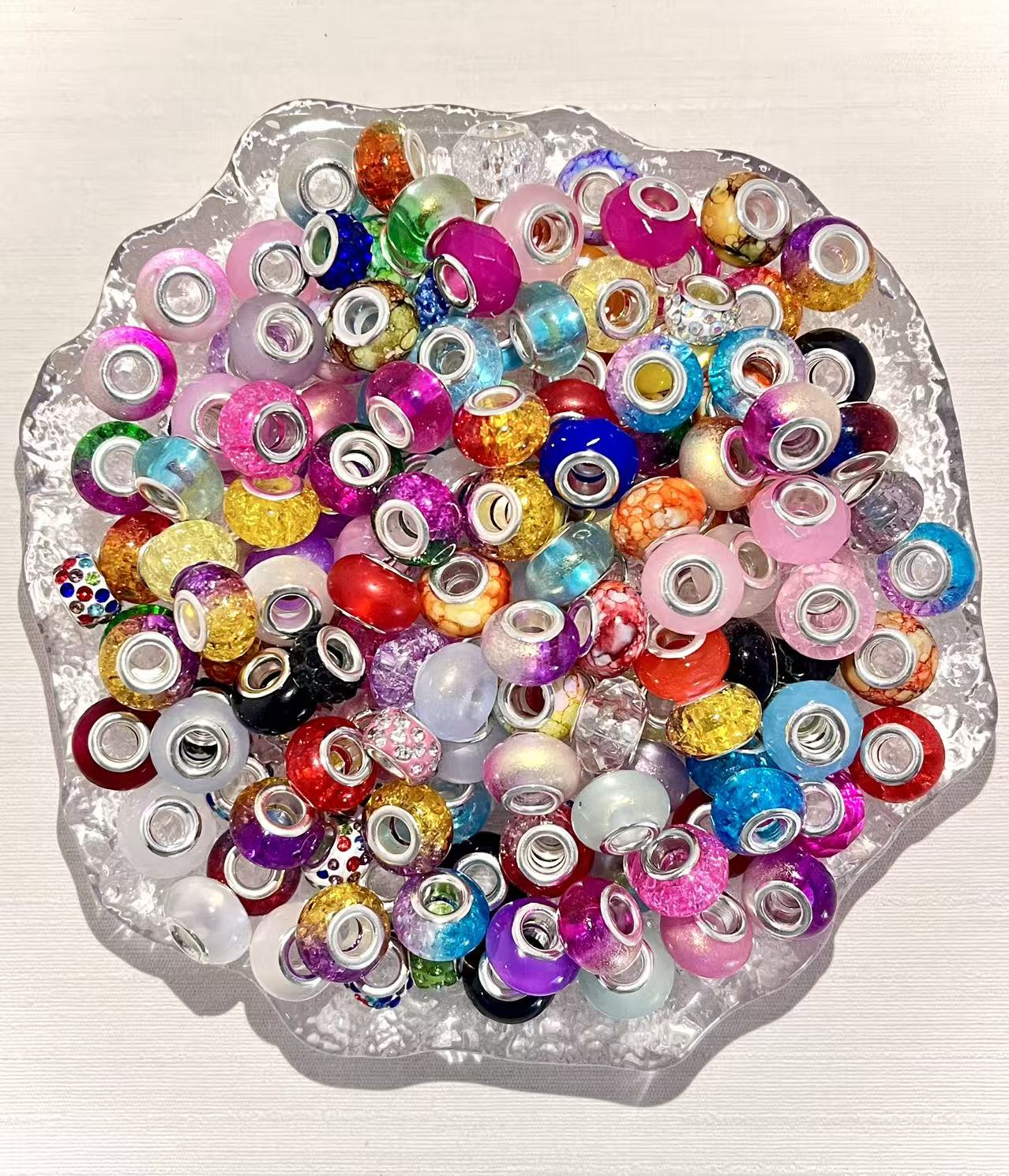 S-16 Mixed beads for mobile phone chain making, keychain, backpack chain