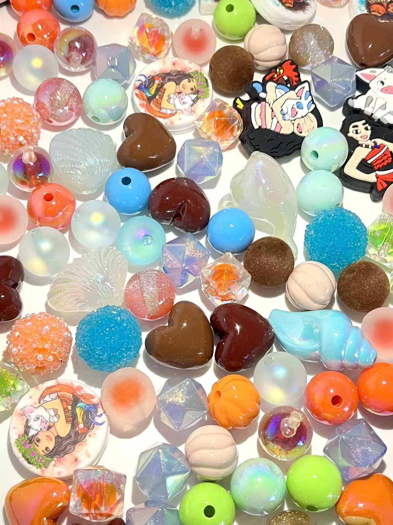 C-24 Mixed beads for mobile phone chain making, keychain, backpack chain