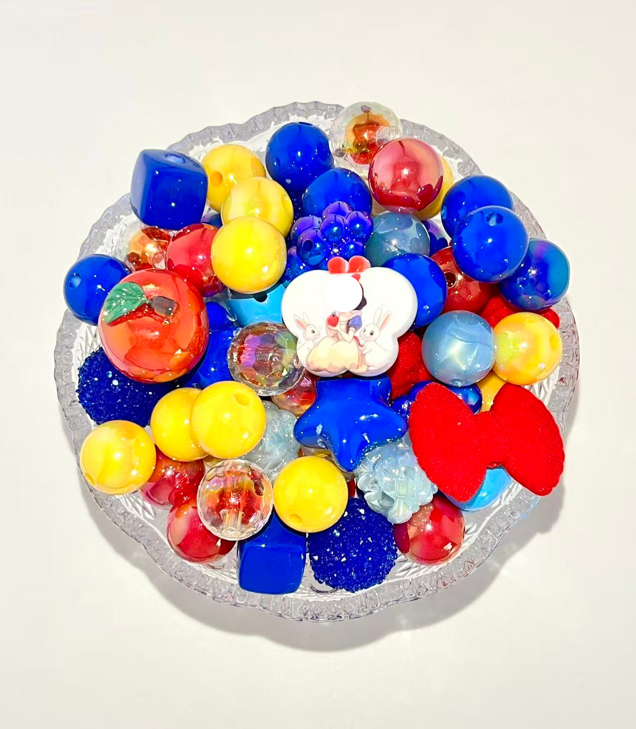 C-51  Mixed beads for mobile phone chain making, keychain, backpack chain