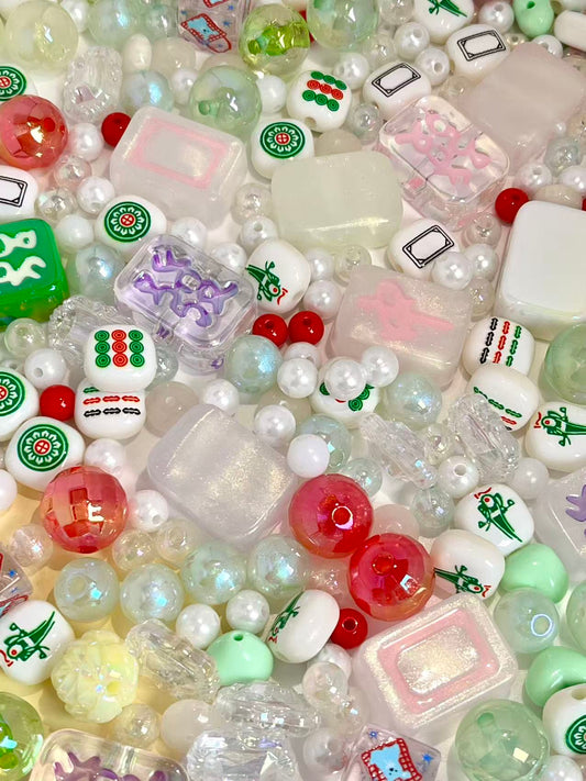 S-11  Mixed beads for mobile phone chain making, keychain, backpack chain