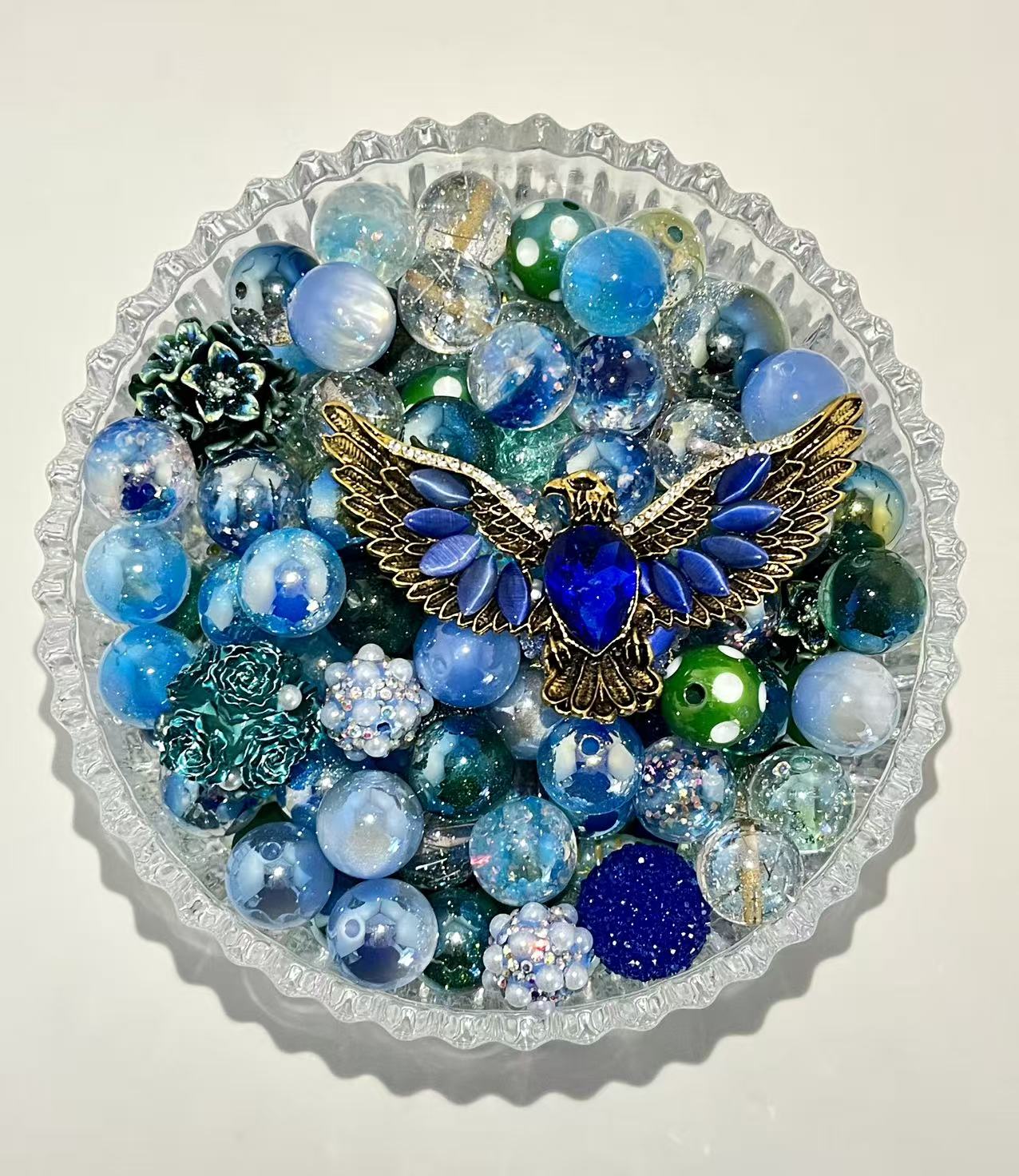 C-45 Mixed beads for mobile phone chain making, keychain, backpack chain