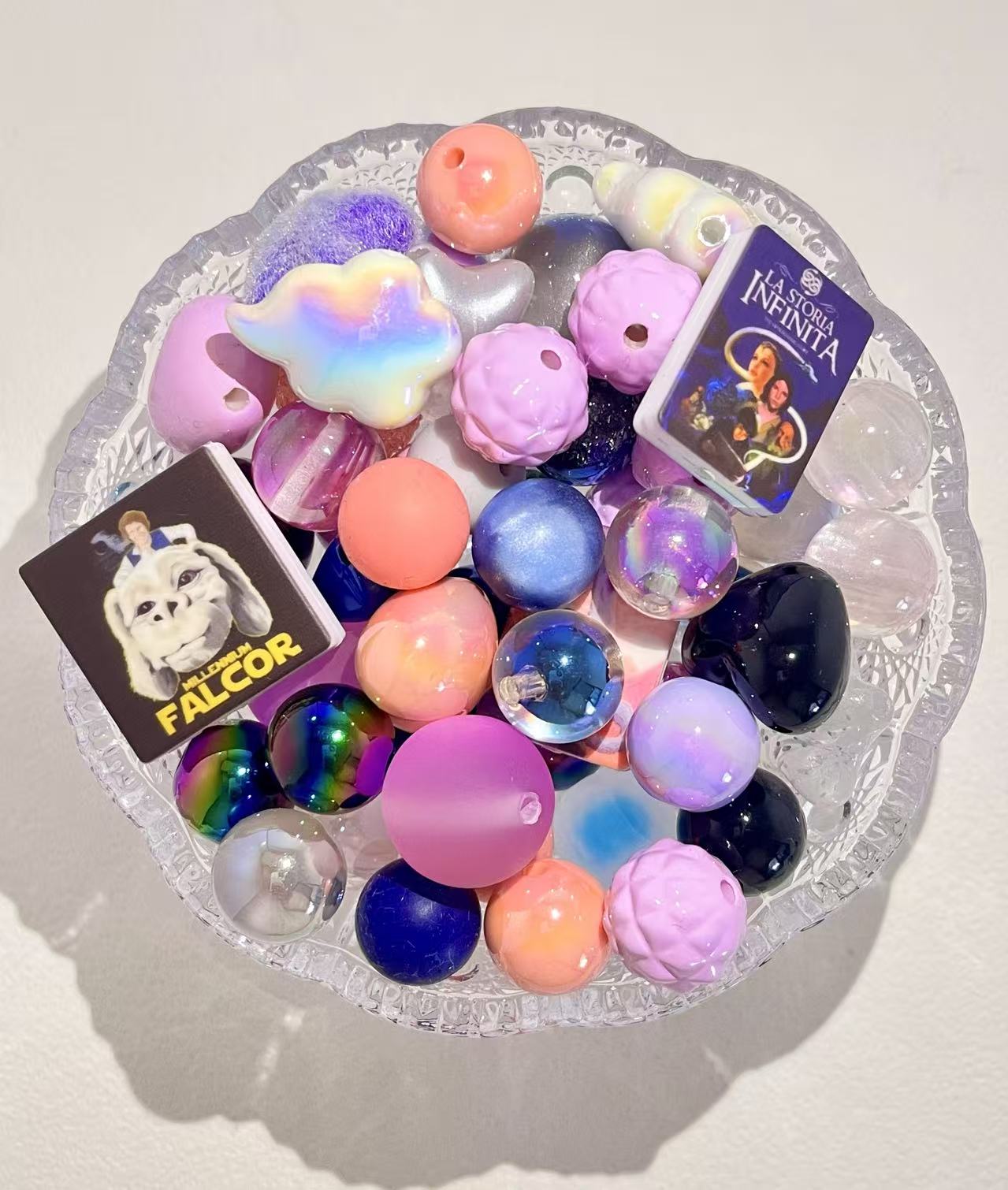 C-13 Mixed beads for mobile phone chain making, keychain, backpack chain