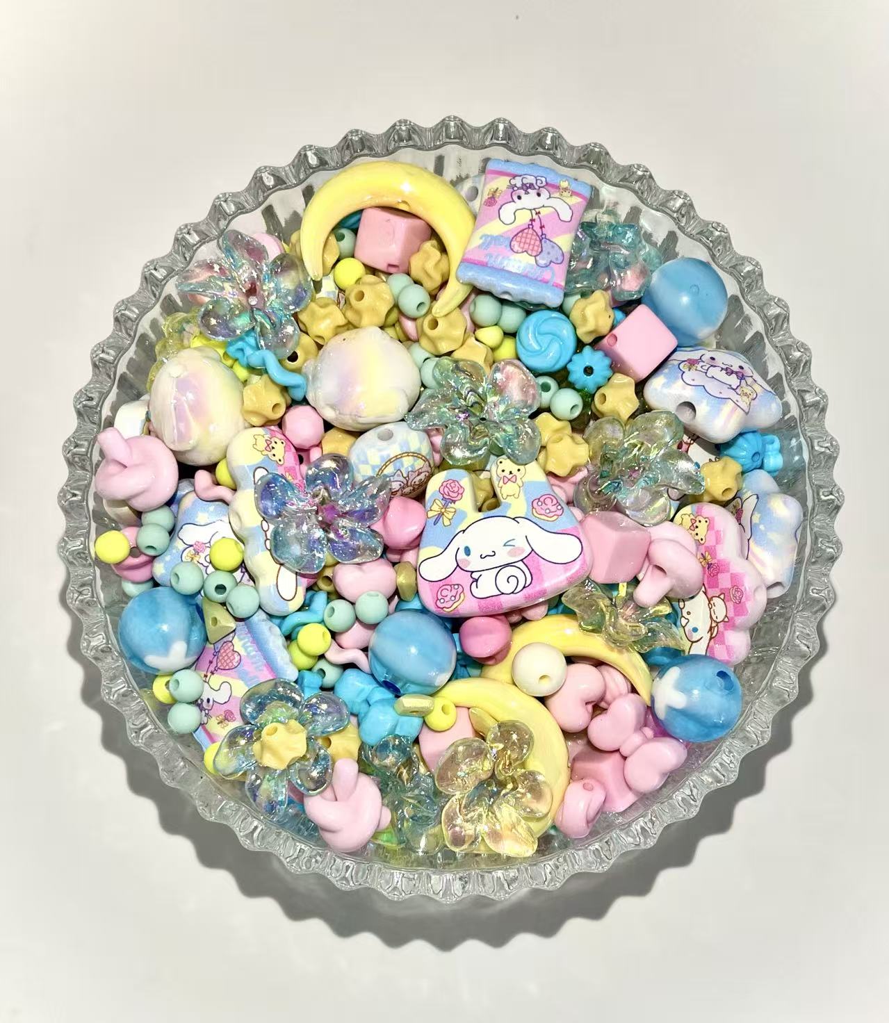 S-01  Mixed beads for mobile phone chain making, keychain, backpack chain