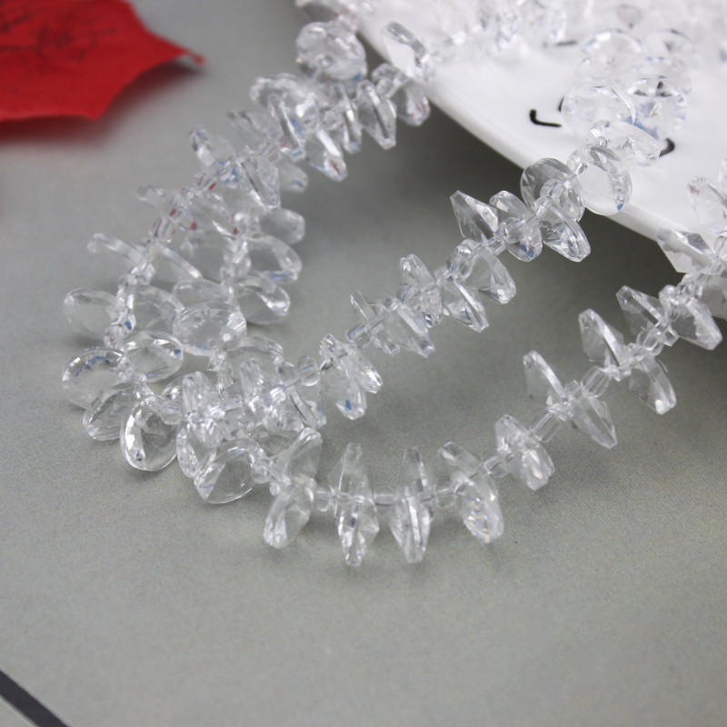 A-18 6mm 8mm 10mm AB Color Single-Hole Satellite Drilled Crystal Glass Beads, 'Flying Saucer' Shapes for DIY Fresh Style Bracelets