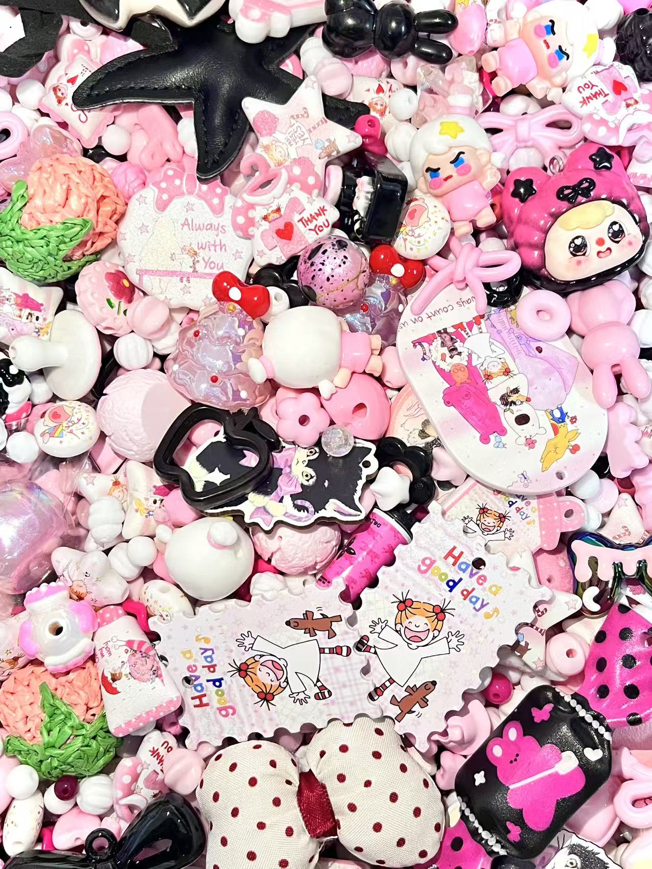 S-27 Mixed beads for mobile phone chain making, keychain, backpack chain