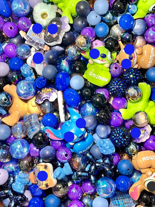 C-29 Mixed beads for mobile phone chain making, keychain, backpack chain