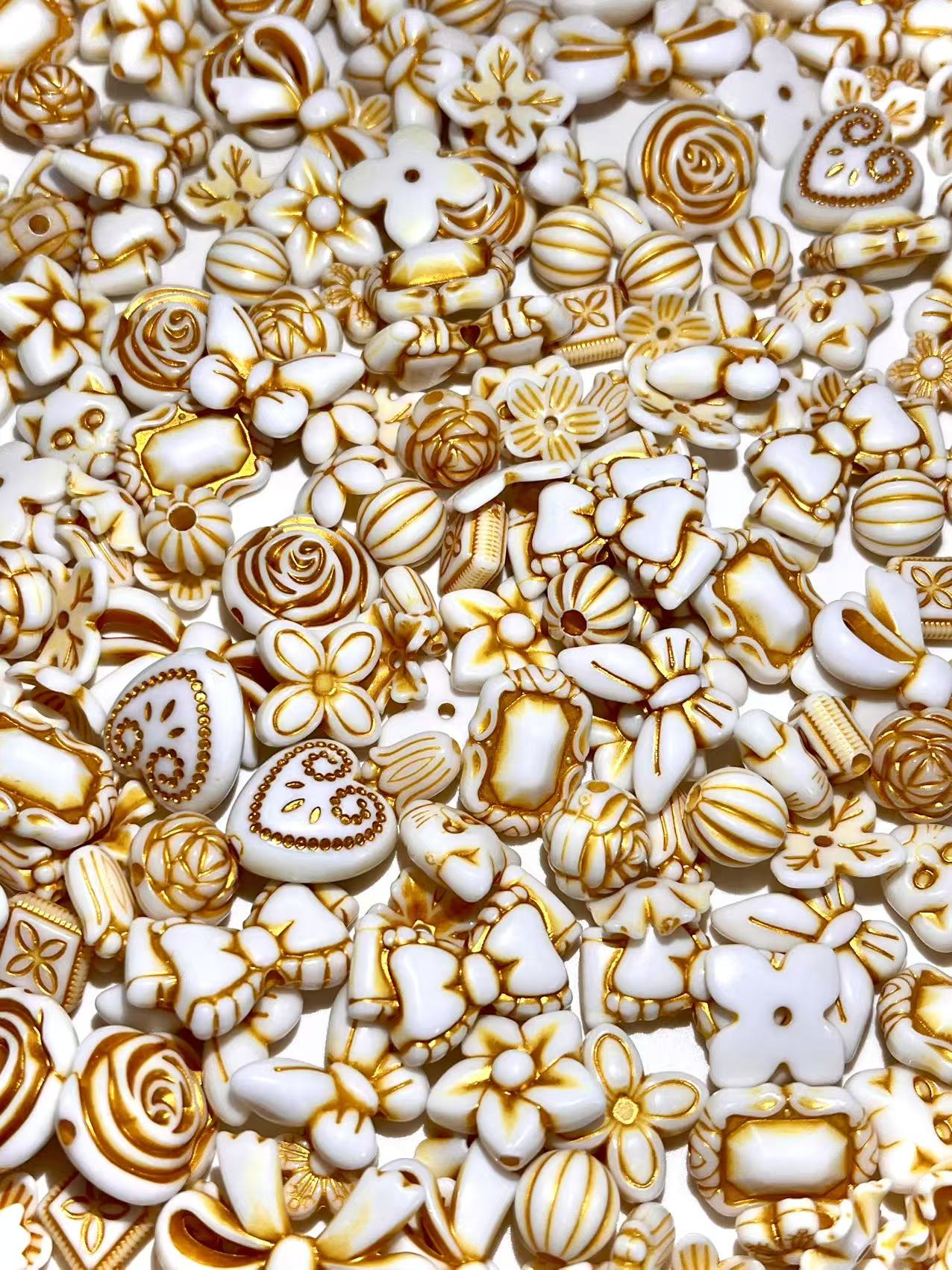 S-10  Mixed beads for mobile phone chain making, keychain, backpack chain