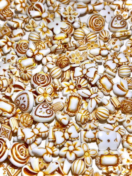 S-10  Mixed beads for mobile phone chain making, keychain, backpack chain