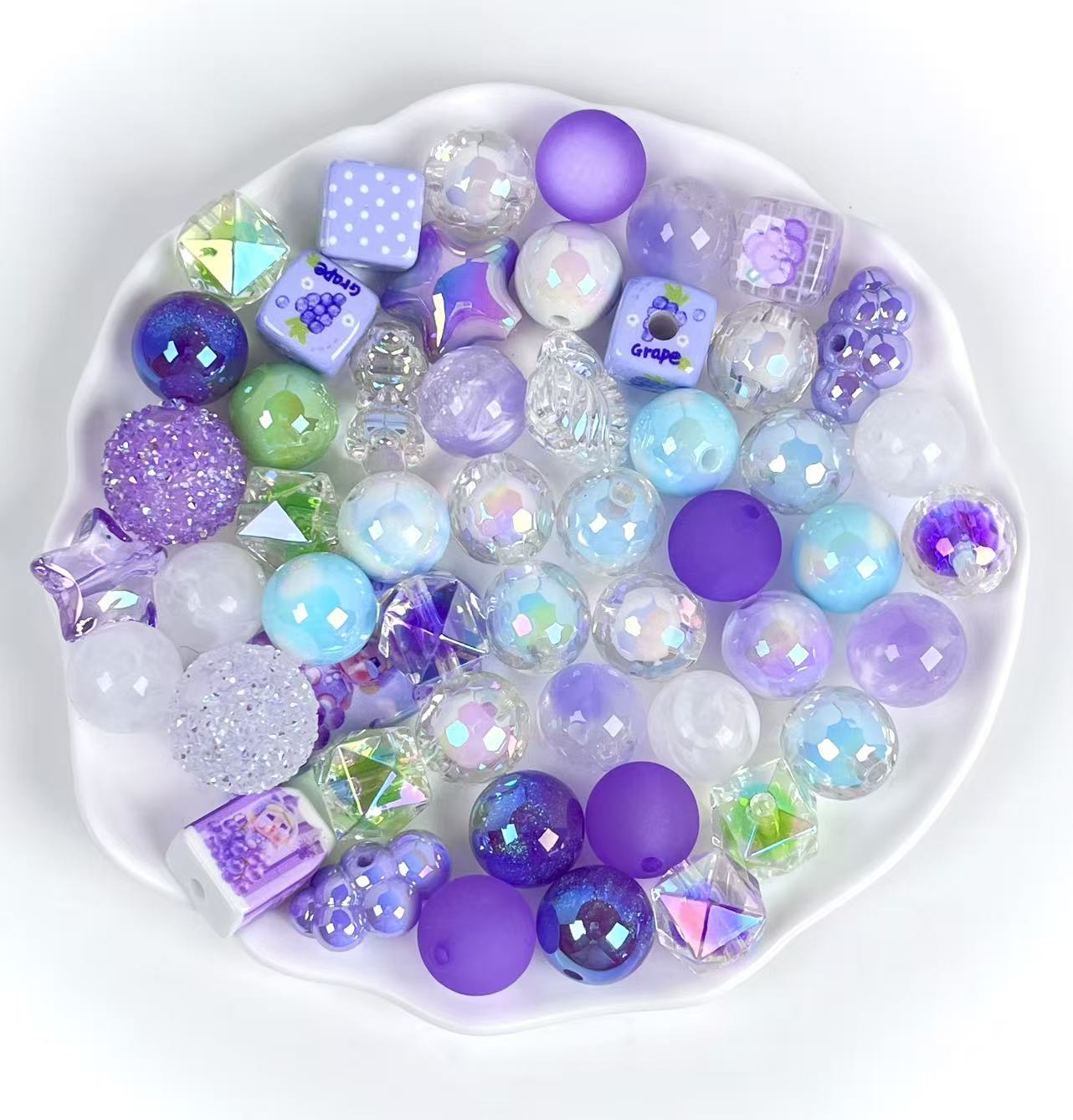 C-26 Mixed beads for mobile phone chain making, keychain, backpack chain
