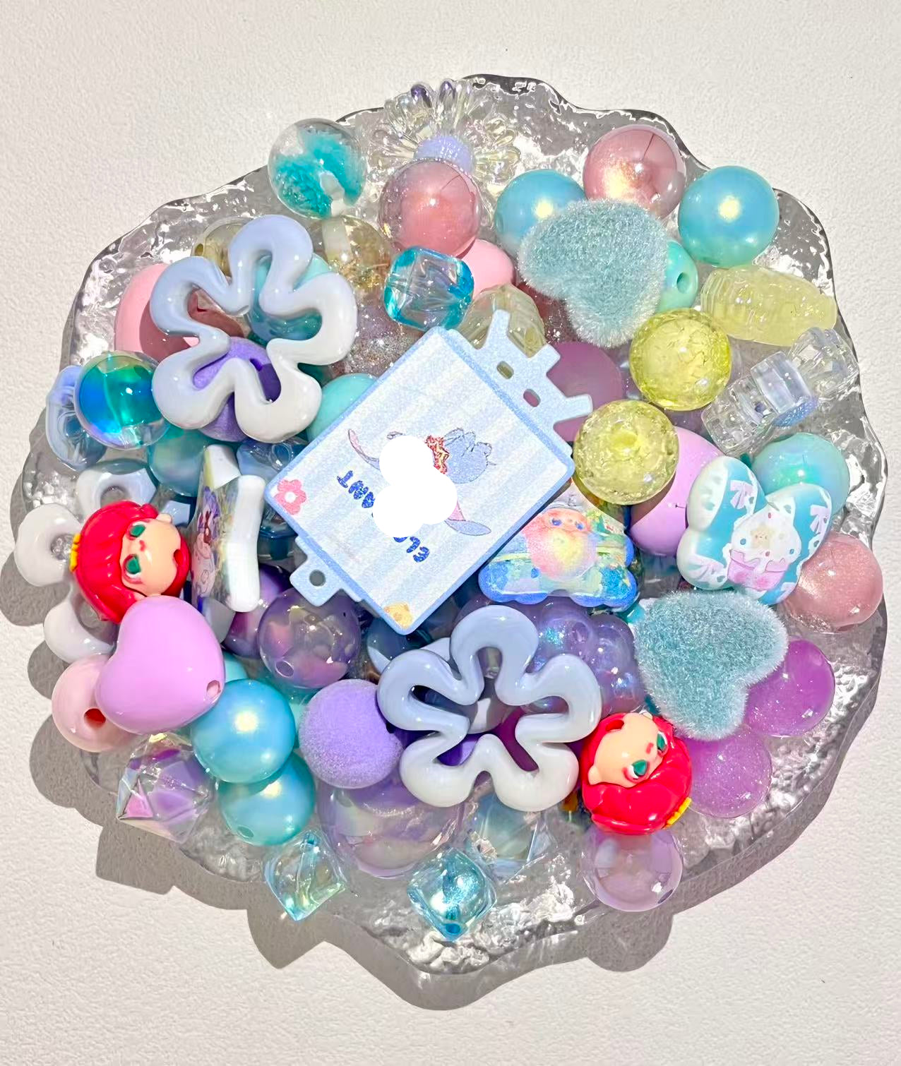 C-35 Mixed beads for mobile phone chain making, keychain, backpack chain