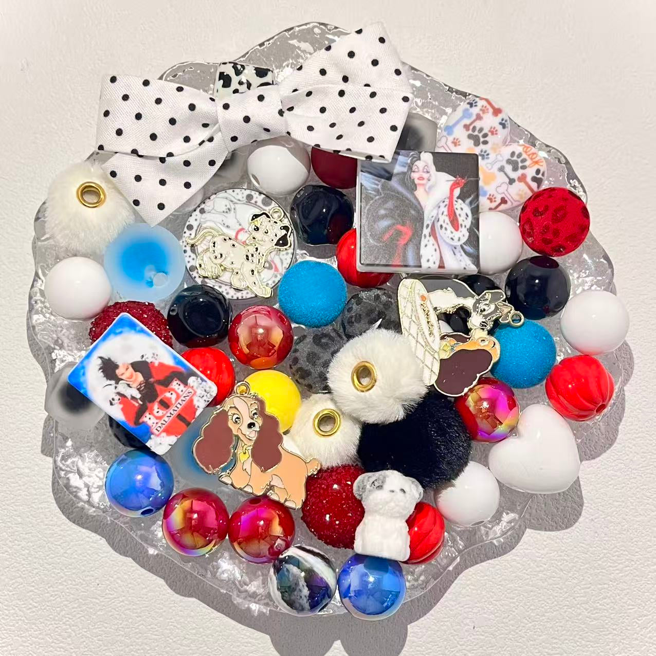 C-28 Mixed beads for mobile phone chain making, keychain, backpack chain