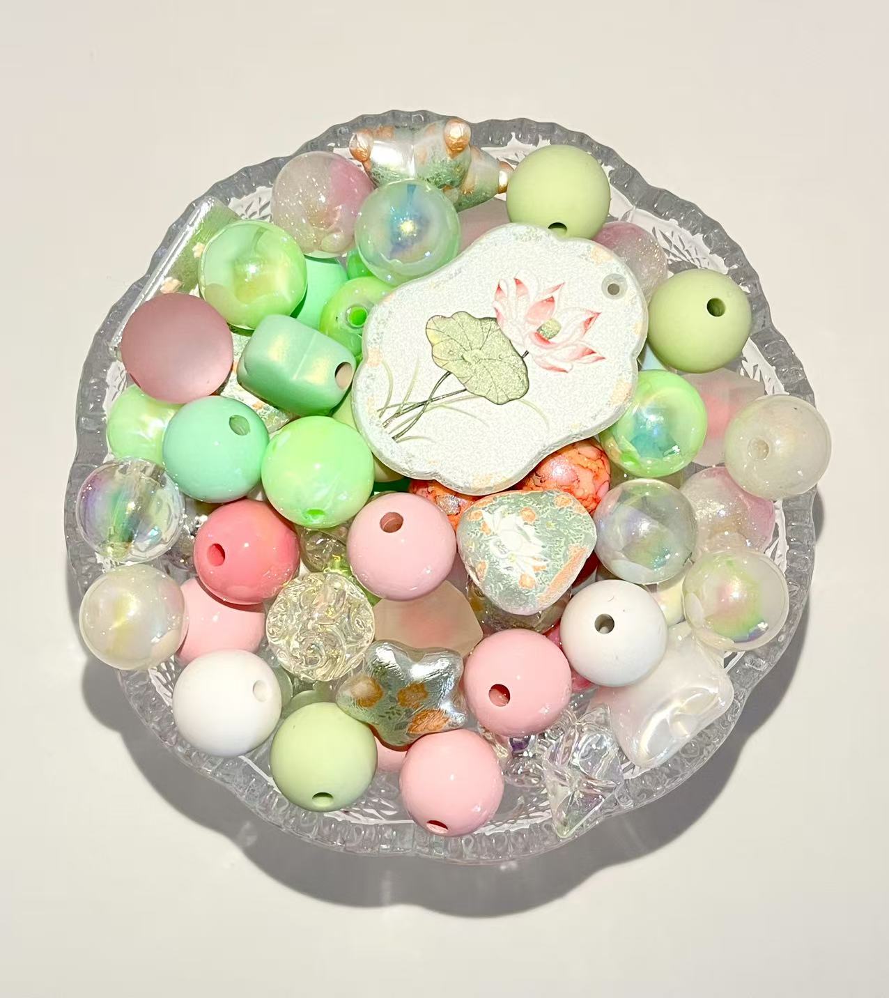 C-39 Mixed beads for mobile phone chain making, keychain, backpack chain