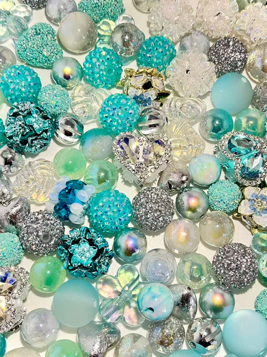 C-44 Mixed beads for mobile phone chain making, keychain, backpack chain