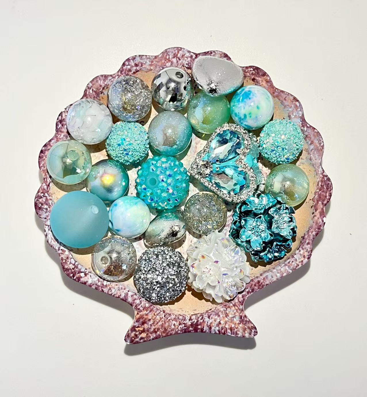 C-44 Mixed beads for mobile phone chain making, keychain, backpack chain