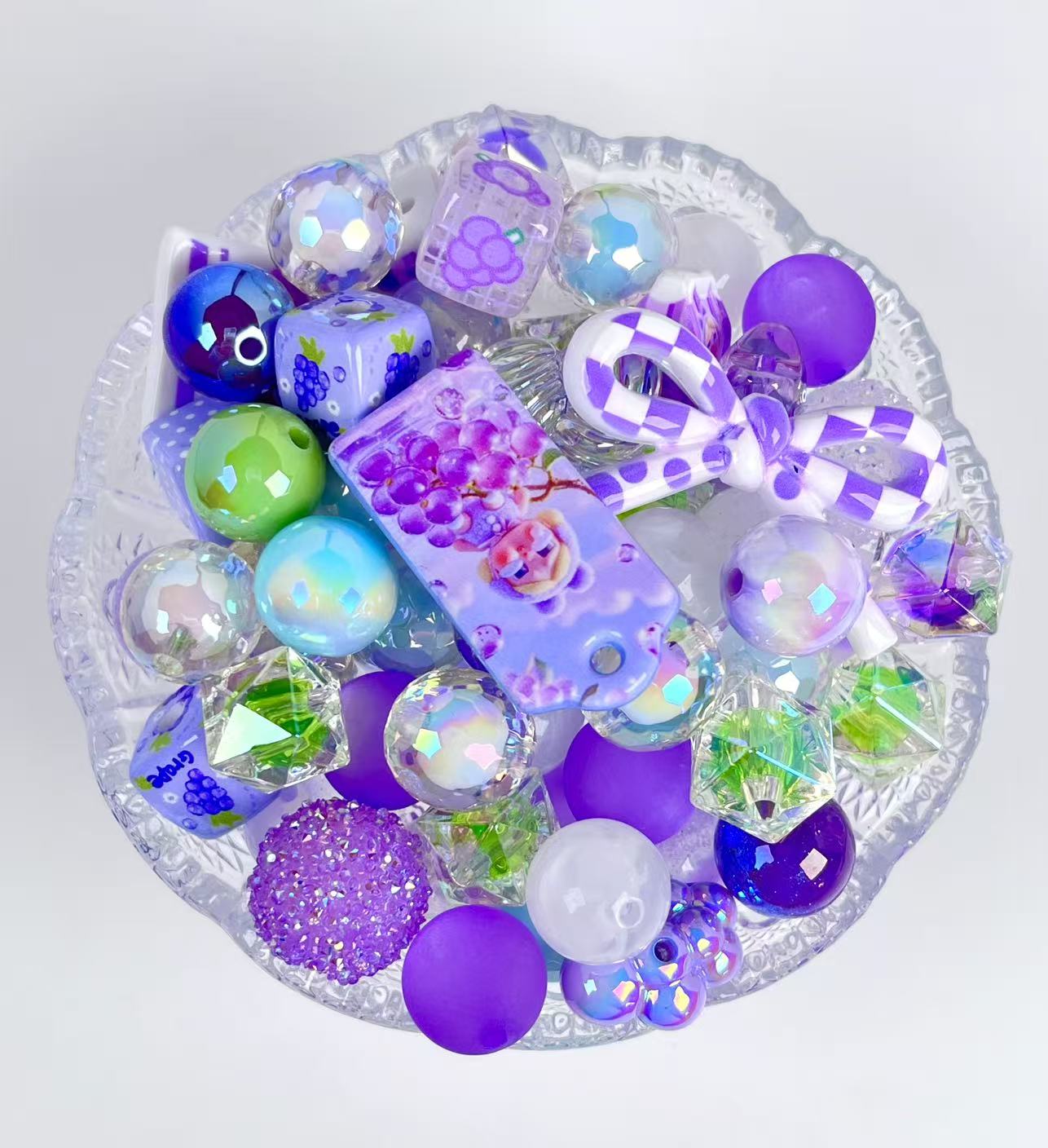 C-26 Mixed beads for mobile phone chain making, keychain, backpack chain