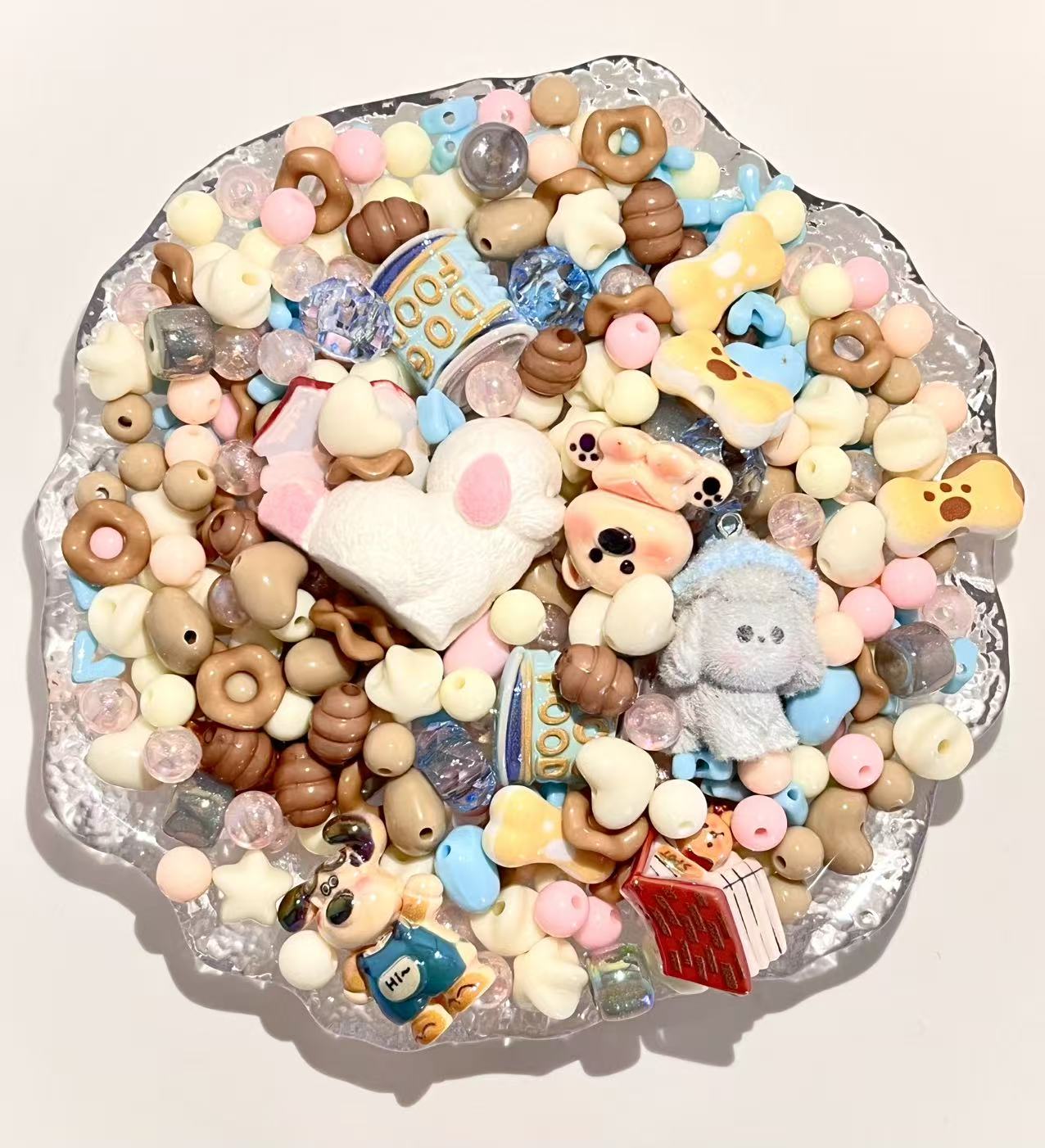 S-23 Mixed beads for mobile phone chain making, keychain, backpack chain