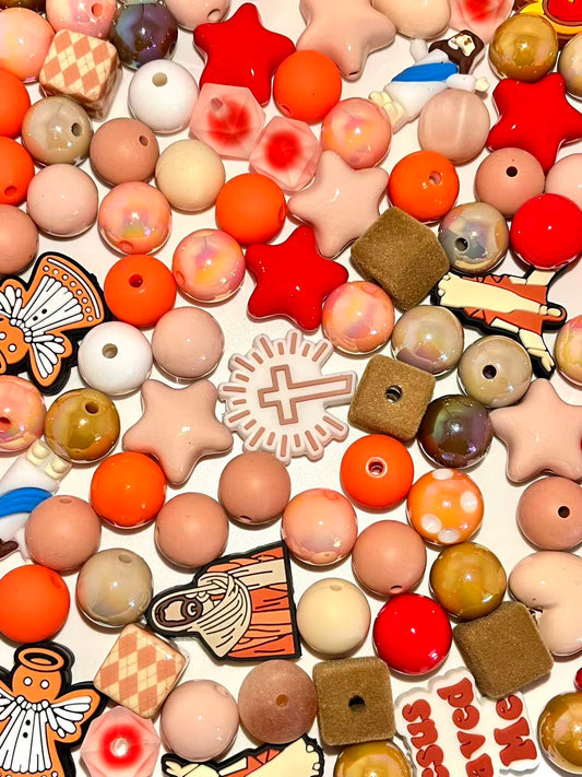 C-46 Mixed beads for mobile phone chain making, keychain, backpack chain