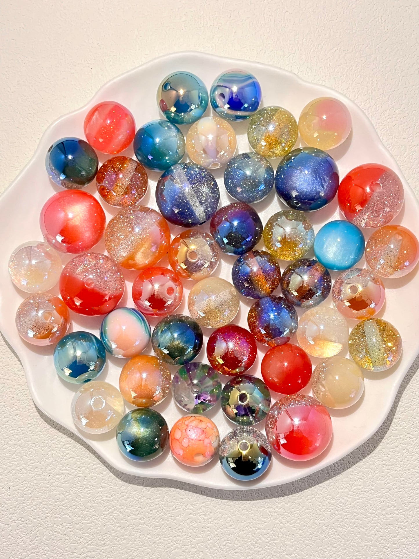 B-02 Mixed beads for mobile phone chain making, keychain, backpack chain