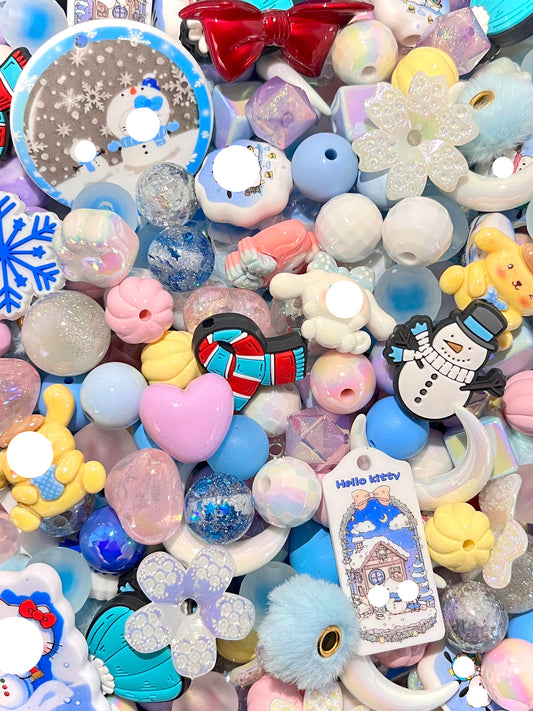 C-14 Mixed beads for mobile phone chain making, keychain, backpack chain
