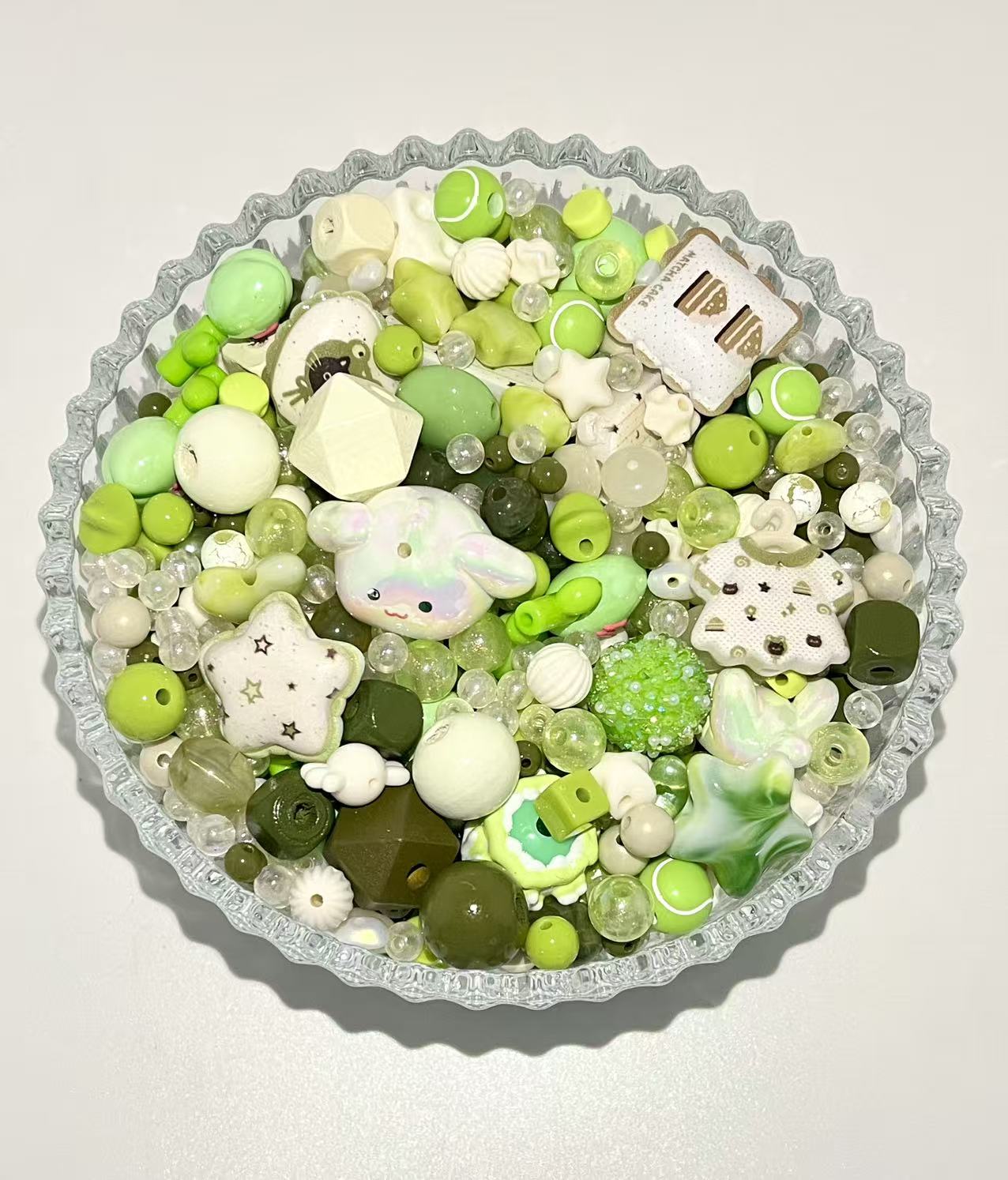 S-32  Mixed beads for mobile phone chain making, keychain, backpack chain
