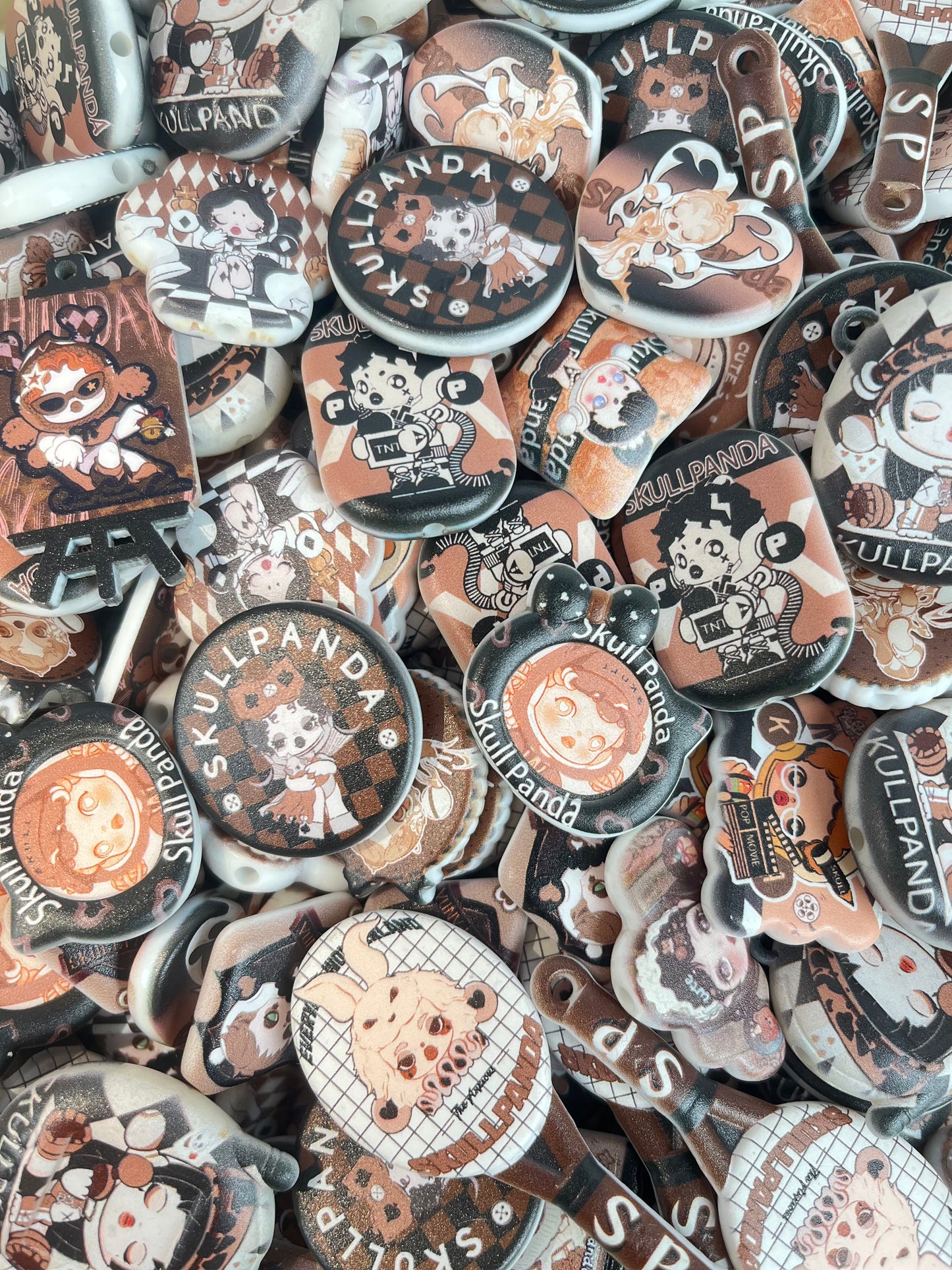 B-06 Mixed beads for mobile phone chain making, keychain, backpack chain